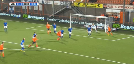 Kwakman laat zien wat hij kan: wereldgoal voor Volendam