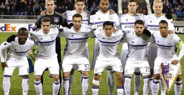 Anderlecht is primus met 13 internationals, Club Brugge bengelt achteraan