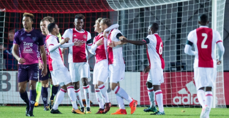 Jonge Ajacieden: 'Het is wel bijzonder zo'n grote speler, je kijkt tegen hem op'