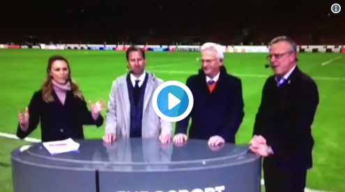HAHAHA! Zweedse spelers vieren WK-plaatsing iets te uitbundig