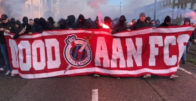 Bivakmutsen uiten hun haat richting Club Brugge: ''Dood aan FCB''
