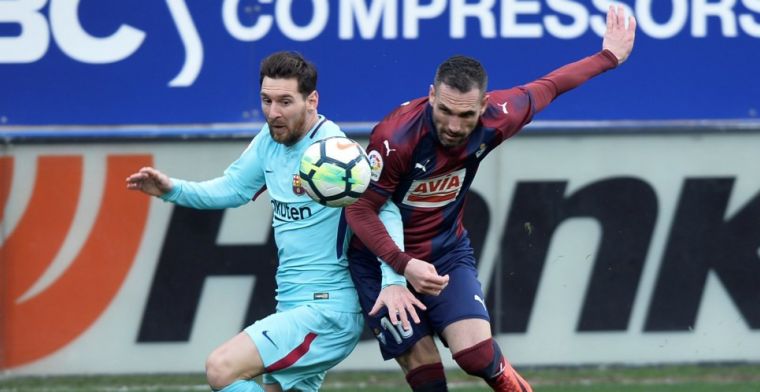 FC Barcelona wint moeizaam bij Eibar en evenaart Guardiola-record