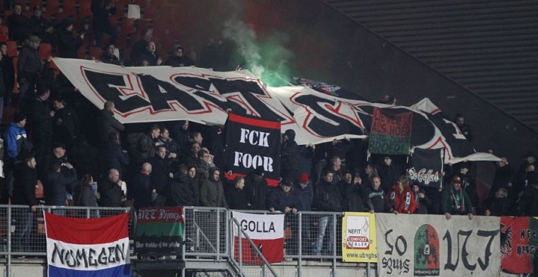 Onrust bij NEC: supporters slaags met politie; spelersbus beschadigd door steen