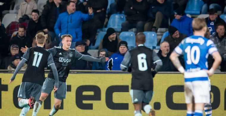 Jonge Ajax-spits begrijpt ophef: 'Mee eens dat het stilgelegd moet worden'