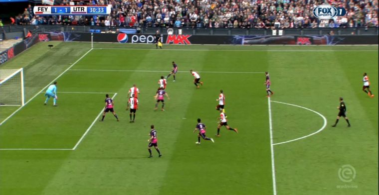 Arbitrale blunder: Utrecht scoort dik in buitenspelpositie tegen Feyenoord
