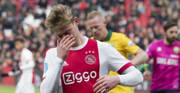 Seizoen Ajacied De Jong voorbij: middenvelder richt zich op volgend seizoen