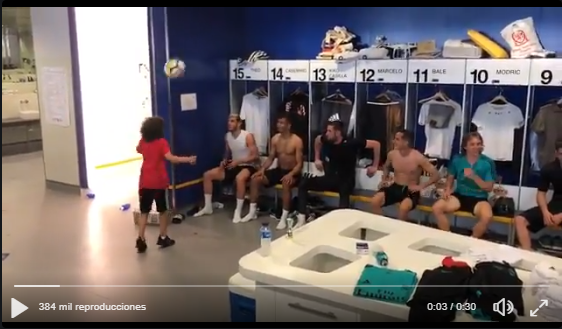 VÍDEO | El hijo de Marcelo consigue que todos los jugadores participen en un reto