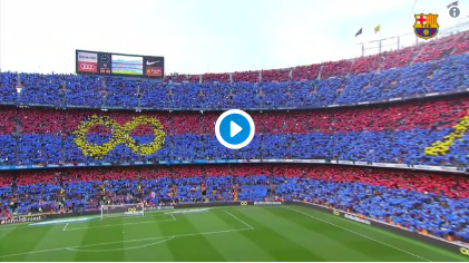 El emocionante aspecto del Camp Nou para la despedida de Andrés Iniesta