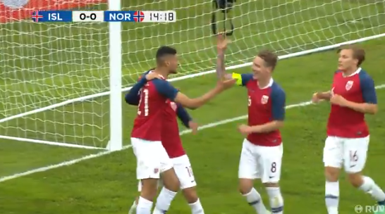 Heerlijk moment voor ADO-goalgetter Johnsen: eerste goal namens Noorwegen