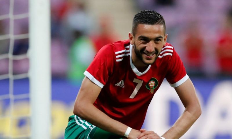 Ziyech maakt 9e goal namens winnend Marokko, Van Marwijk door oog van de naald Afbeelding: Ziyech maakt 9e goal namens winnend Marokko, Van Marwijk door oog van de naald
