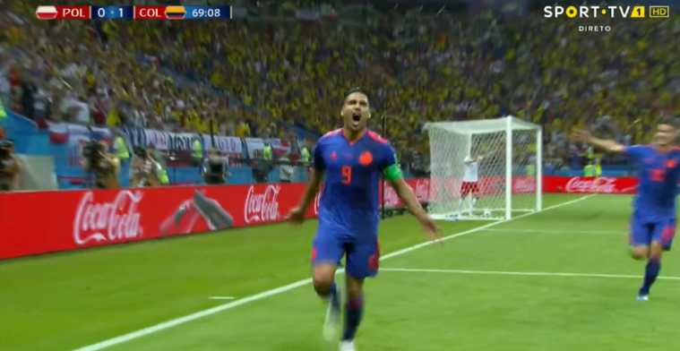 GOAL! Falcao maakt eerste WK-doelpunt in carrière met buitenkantje rechts