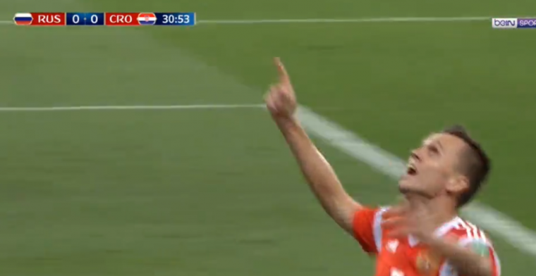 Wereldgoal van Rusland: Cheryshev krult fenomenaal raak tegen Kroatië