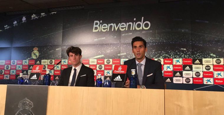 Arbeloa ejerce de embajador del Real Madrid presentando a Odriozola