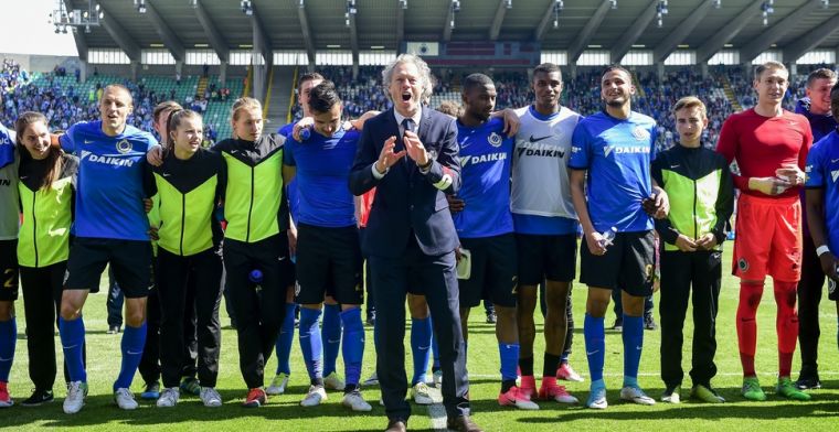 Allez, Michel. Chante avec nous, niet langer in het Jan Breydelstadion