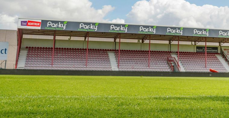 KV Kortrijk stelt nieuwe voetbaltempel voor en deelt steekje uit aan Club Brugge