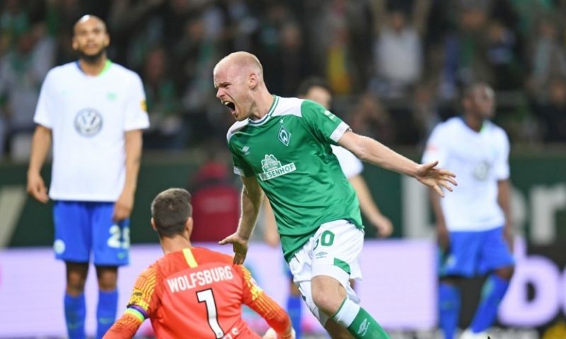 Werder Bremen nestelt zich in Bundesliga-top door goal Klaassen tegen Weghorst Afbeelding: Werder Bremen nestelt zich in Bundesliga-top door goal Klaassen tegen Weghorst