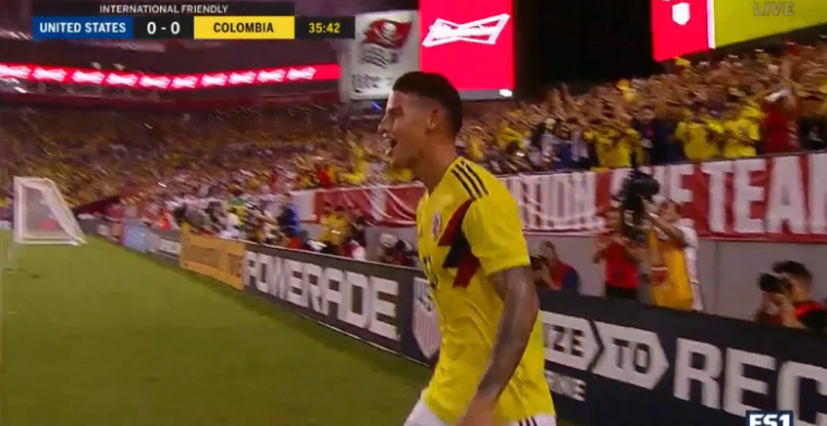James Rodriguez op z'n best: geniaal doelpunt voor Colombia in Tampa