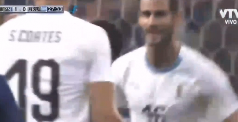Tweede doelpunt voor Uruguay in vierde interland: Pereiro schiet raak tegen Japan