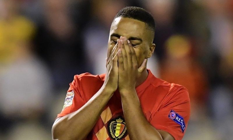 Tielemans onderuit gehaald in Frankrijk: Afbeelding: Tielemans onderuit gehaald in Frankrijk: