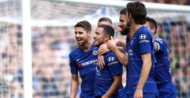 Geweldig: supporters van Chelsea paaien Hazard met prachtig spandoek
