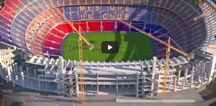 Reproducen el nuevo Camp Nou, Palau i Estadi Johan Cruyff