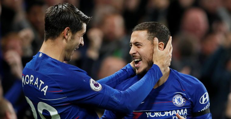 Verguisde Morata en Pedro schieten ongeslagen Chelsea weer naast Liverpool