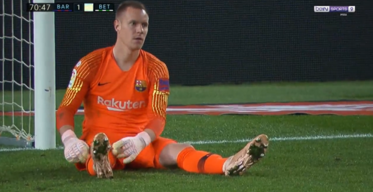 Cillessen ziet concurrent Ter Stegen opzichtig blunderen bij Barcelona