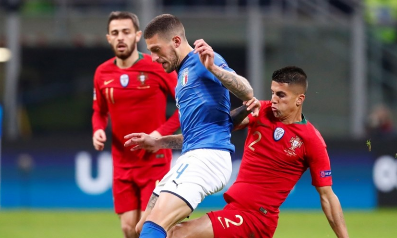 Portugal plaatst zich voor finale Nations League na storm in Italië Afbeelding: Portugal plaatst zich voor finale Nations League na storm in Italië