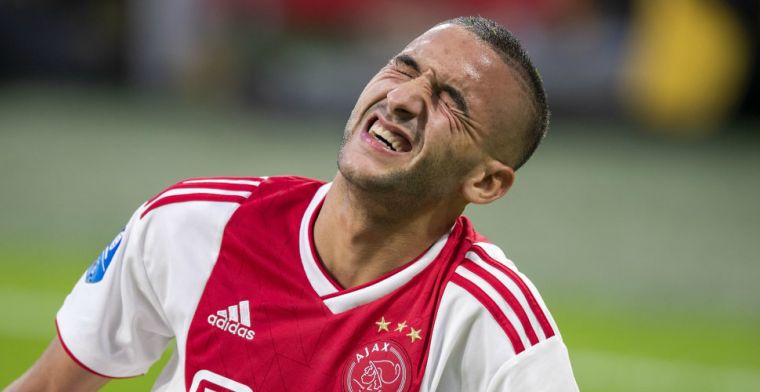 Update: Ziyech kampt met knieklachten en keert terug naar Amsterdam
