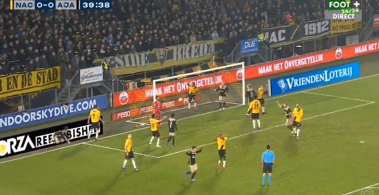 Sneu voor Mashart: NAC-debutant zet Ajax op voorsprong met eigen doelpunt