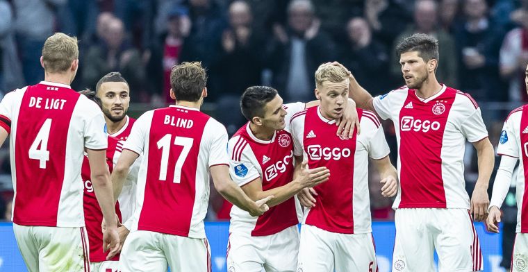 Oppermachtig Ajax laat na om dubbele cijfers te halen tegen kansloos ADO