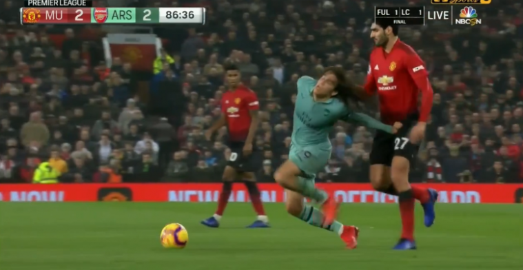 'Jaloerse' Fellaini stopt Guendouzi door aan zijn haren te trekken