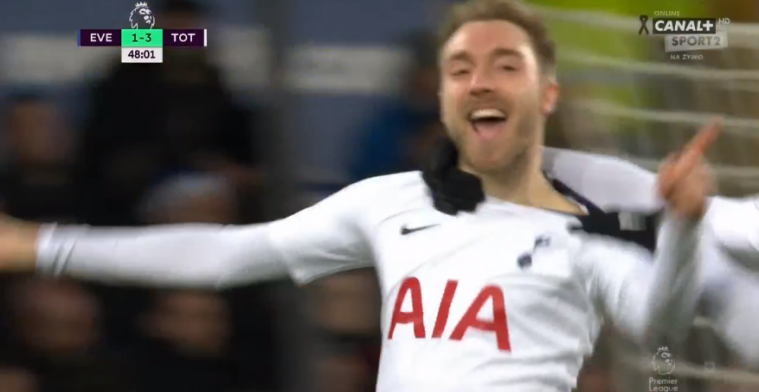 Eriksen strikes again met prachtig schot in de korte hoek
