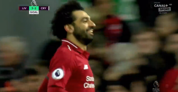 Salah maakt z'n 50e Premier League-goal en lijkt Liverpool te redden