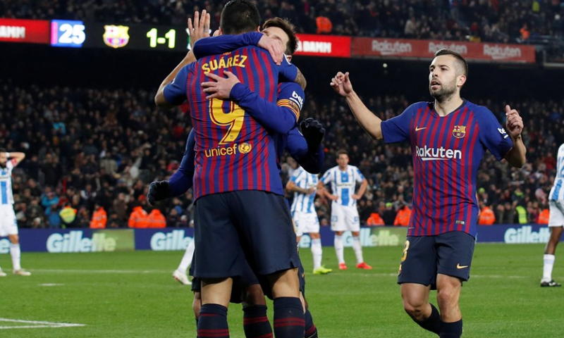 FC Barcelona heeft invaller Messi nodig om Leganés te verslaan Afbeelding: FC Barcelona heeft invaller Messi nodig om Leganés te verslaan