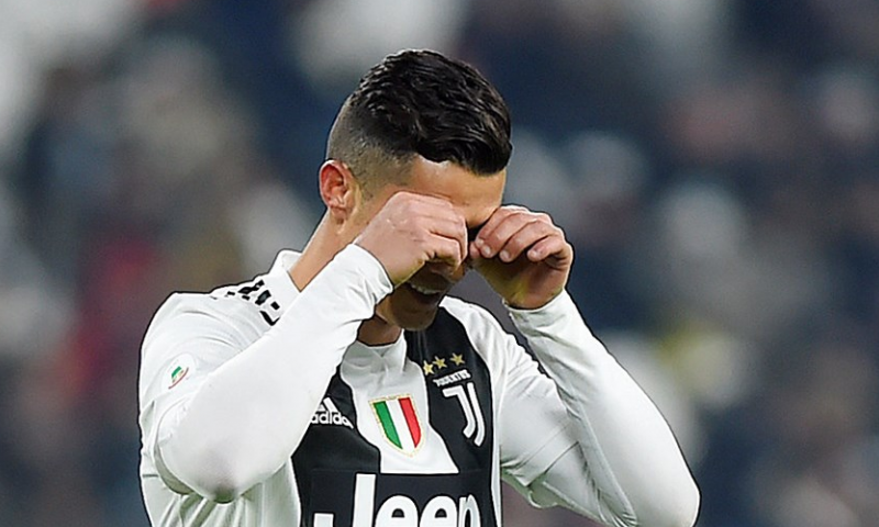 Eenvoudige zege voor Juventus; geen fijne avond voor Ronaldo Afbeelding: Eenvoudige zege voor Juventus; geen fijne avond voor Ronaldo