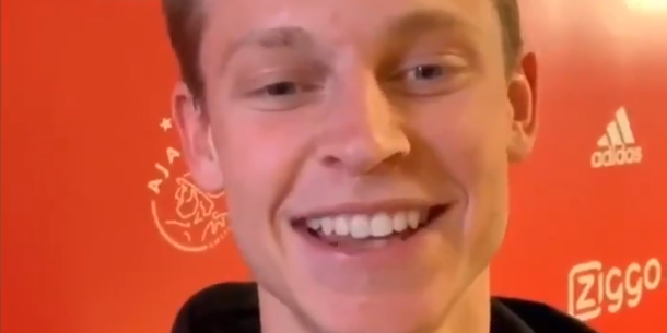 De Jong maakt videoboodschap: Hi Barça-fans, Frenkie hier!
