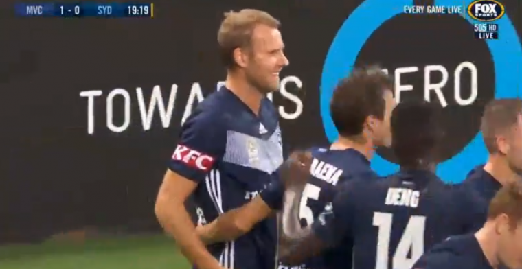 Oud-PSV'er Toivonen pakt uit in Australië: schitterende vrije trap in de kruising