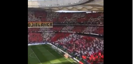 Wat een sfeer, Atlético Madrid-fans beginnen goed aan derby tegen Real Madrid