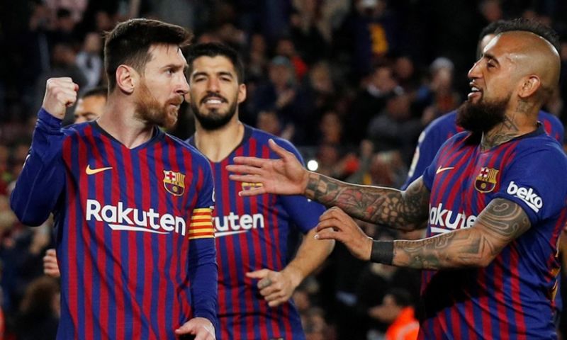 Messi en Suarez nemen Barça bij de hand na achterstand tegen laagvlieger Afbeelding: Messi en Suarez nemen Barça bij de hand na achterstand tegen laagvlieger