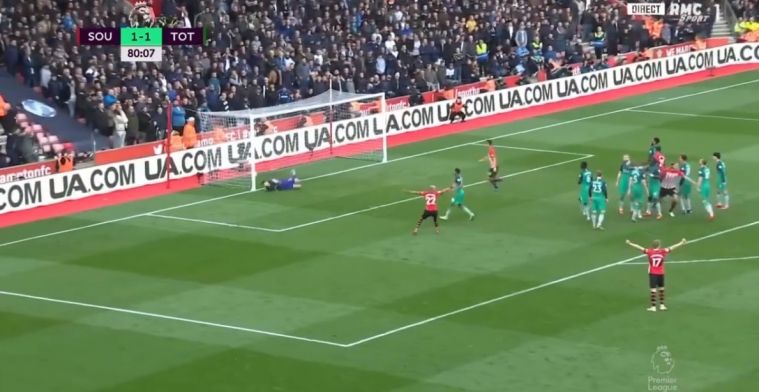 Sensatie in Southampton: Ward-Prowse velt ook Spurs met sublieme vrije trap