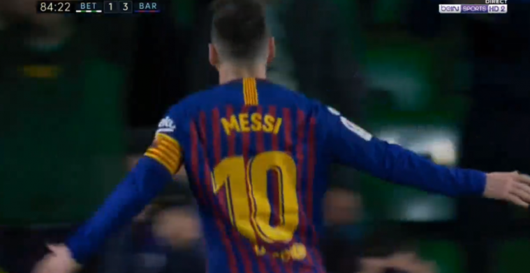 Onvoorstelbaar: Messi maakt hattrick voor Barcelona, publiek Real Betis staat op