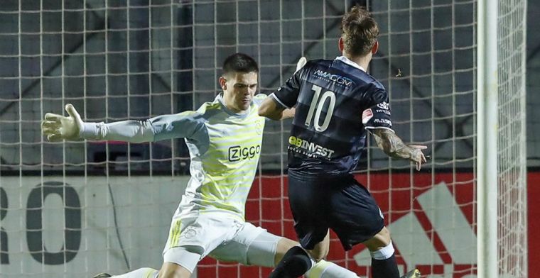 Geduldige Jong Ajax-doelman: 'Ik hoop dat ik nog vaker met Van der Sar kan praten'