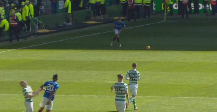 Old Firm in volle glorie: elleboog levert Rangers-spits vijfde (!) rood op