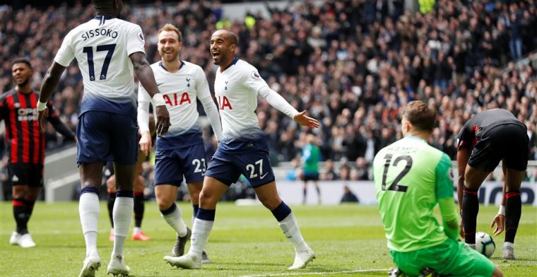 Moura staat op bij absentie Kane: Spurs wint ruim en kan blik op City richten