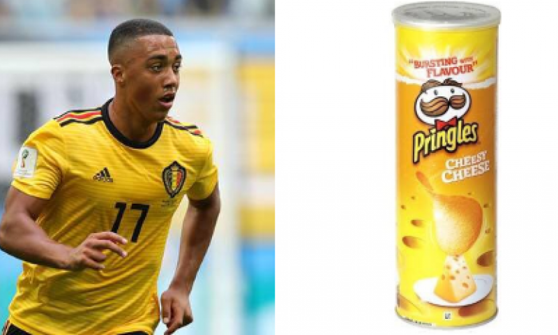 Geweldig: Youri Tielemans wordt op Twitter vergeleken met ... een doos Pringles Afbeelding: Geweldig: Youri Tielemans wordt op Twitter vergeleken met ... een doos Pringles