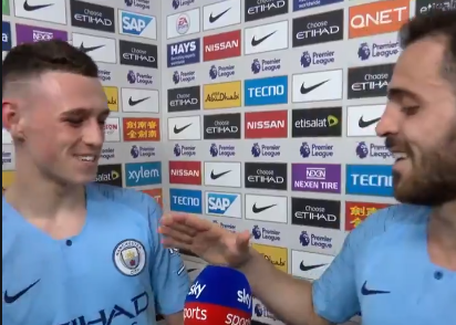 Mooi gebaar, Bernardo Silva schenkt prijs aan Foden