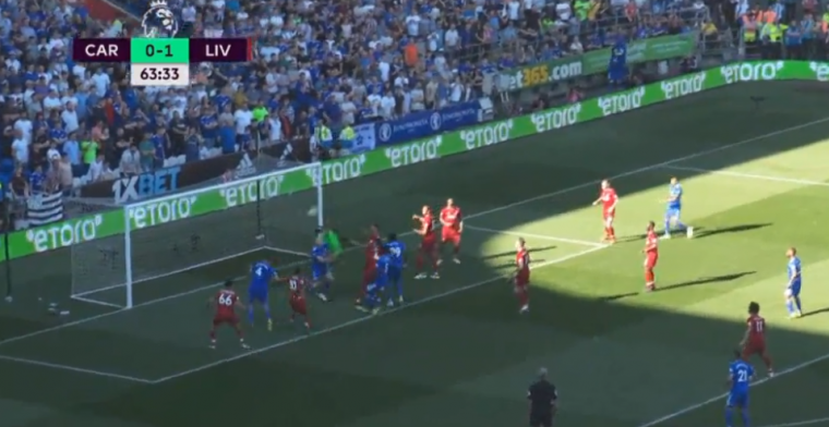 Hoe dan!? Cardiff-speler verprutst gigakans voor open doel tegen Liverpool