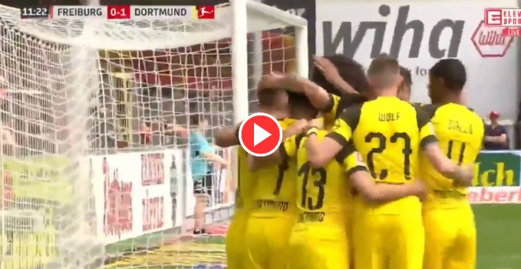 KLASSE! Witsel ziet Dortmund-ploeggenoten verdediging van Freiburg dol draaien