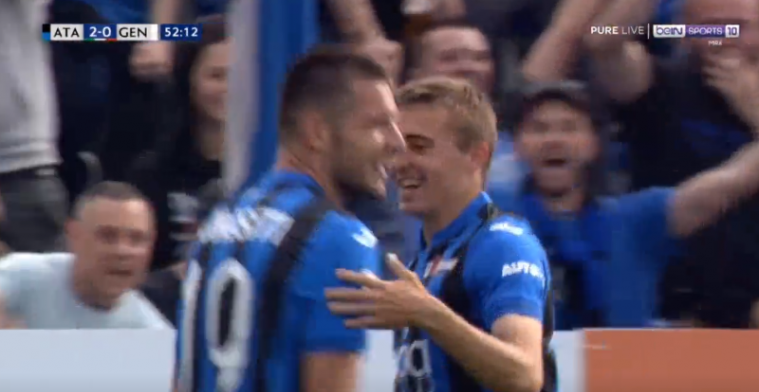 GOAL: Castagne zet Atalanta op een 2-0 voorsprong tegen Genoa